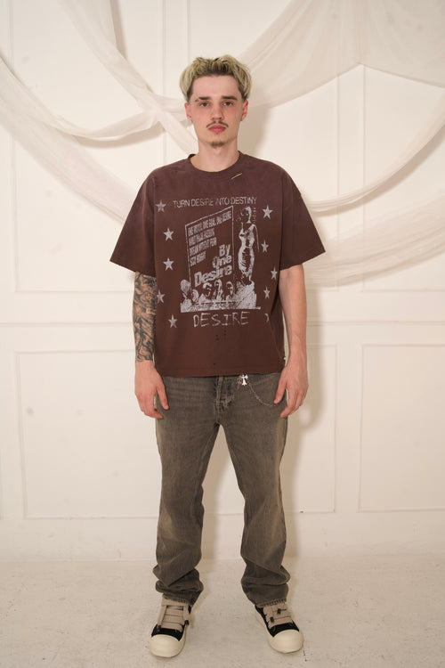 Destiny T-shirt Mocha Brown