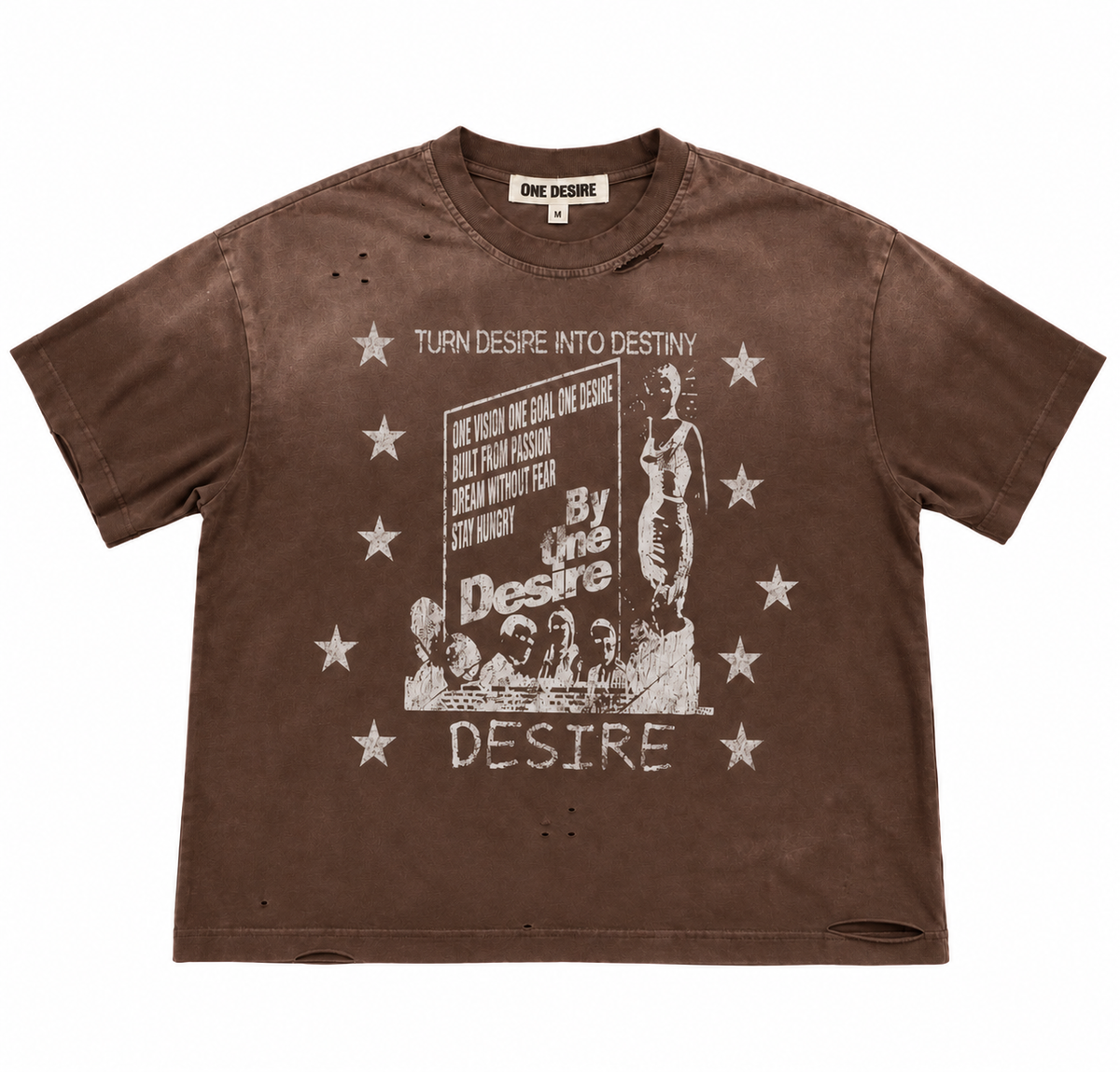 Destiny T-shirt Mocha Brown